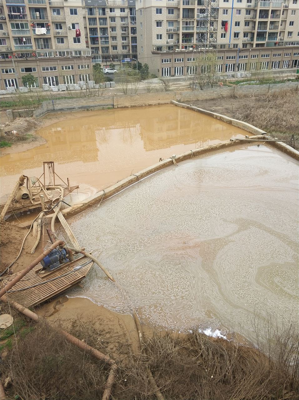 青山沉淀池淤泥清理-厂区废水池淤泥清淤